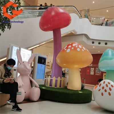 China Custom Inflatable Parties Mushroom Decoration With Lights , Inflatable Mushroom Decoration For New Year Or Stage for sale