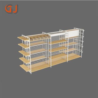 China Freestanding Light Duty Shop Stores Corrosion Protection Sketch System Retail Shelving Mount Display for sale