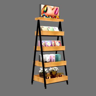 China morden or customized shampoo display stand, skincare product display rack, make up display stand for face wash display rack for sale