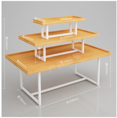 China morden or customized price of new arrival retail store food display counter, food display case, snack display stand for sale