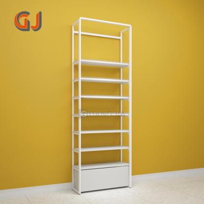 China Double Sides Hot Selling Store Wall Display Snack Shop Display Rack Wooden Food Shelves Supermarket Rack In Stock for sale