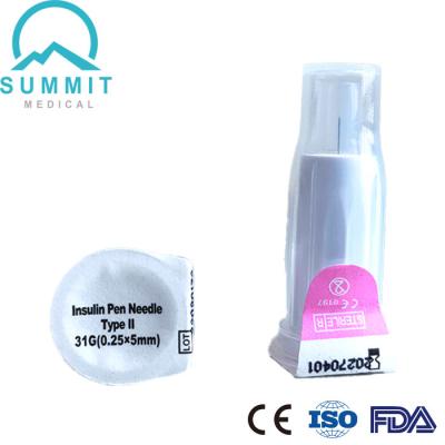 Chine Insuline escamotable Pen Needle 31G 5mm de sécurité avec fermer à clef le système pour Max Protection à vendre