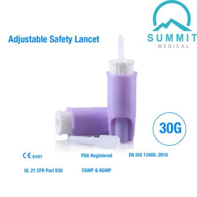 China MejorLance Adjustable Depth Safety Lancet, An Alternative of Roche Accu-Chek Safe-T-Pro Plus Lancet for sale