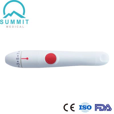 Cina Lancetta di sangue automatica regolabile di 10 profondità Pen Finger Pricking Lancing Device in vendita