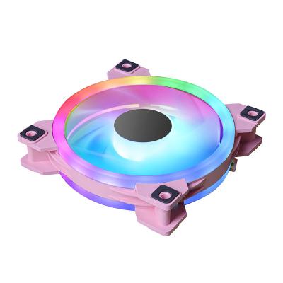 China High Quality Hot Selling Rated White Computer Case Durable 120*120*25Mm Voltage 12V RGB PC Case CPU Fan For Sale for sale