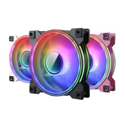 China Hot Selling Computer Case Price Best PC Cooling 12O*12O*25Mm Colorful Power 2.0W RGB Led Kit Fan Paste Led Rgb Light for sale