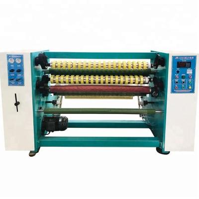 China Competitive Price BOPP Jumbo Roll Cutter Adhesive Bopp Wrapping Tape Cutting Rewinding Machine for sale