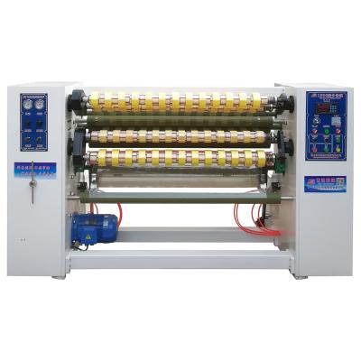 China Low Beverage investment BOPP selotape selotape log roll cutting machine bopp band making machine cardboard jumbo tape roll slitter for sale