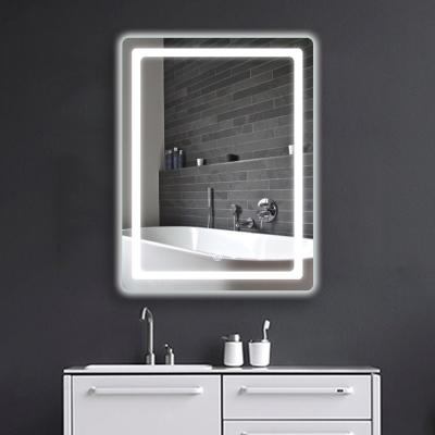 China Illuminated LED Wall Light Bathroom Decorative Mirror Make Up LED Light Lamp Touch Smart Switch Glass Lighting Style for sale