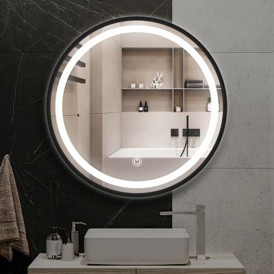 China Good Quality Wholesale Customized Luminous Circle Bathroom Minimalist LED Light Modern Mirror Waterproof for sale