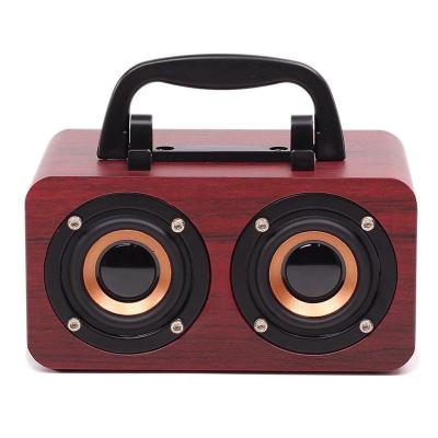 China Wooden AirPlay Outlets FT-4002 Sound Box Radio 5.0 Stereo 5 Hours Playtime Portable Speaker for sale