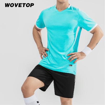 China 2022 Hot Sales Sublimation Factory Made Design Forming Kit Custom Soccer Men Blank Uniform Tank Tops Set Soccer Wear M3203 for sale