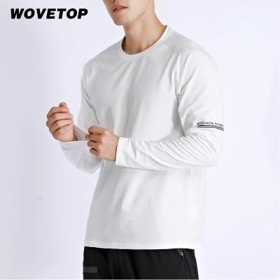 China Wholesale Custom QUICK DRY Gym Workout Comfortable Men's Logo Sportswear Outdoor Running Top 2022 Long Sleeve Fit Shirts for sale