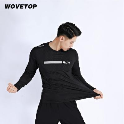 China Logo Sportswear Outdoor Running Top Custom Made QUICK DRY Sheath Long T-shirts Mens Sports Gym Mens T-shirts for sale