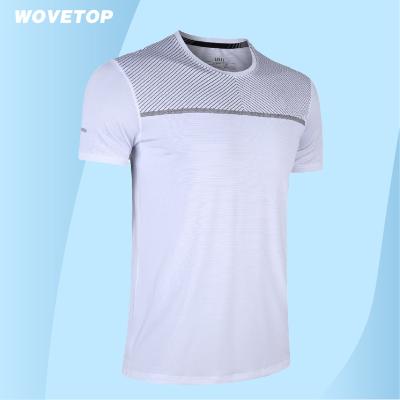 China 14% Spandex 92% Polyester QUICK DRY T-shirt Custom Logo Personalized Men T-shirt Simple Custom Fitness Gym Wear for sale