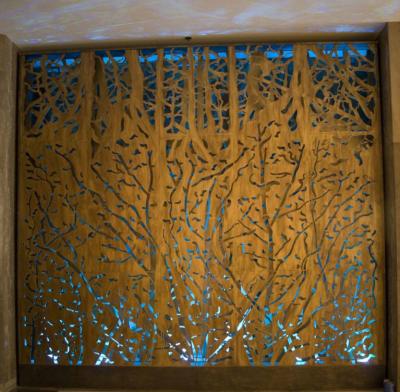 China Artistic Effect Laser Cut Outdoor Decorative Aluminum Metal Screen Garden Screenning for sale