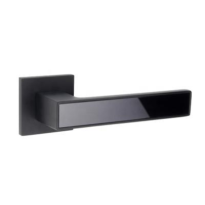 China Modern Simple Slim Black Aluminum Door Handle Door &Amp; Window Handles for sale