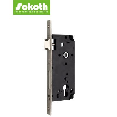 China Modern Wholesale Stainless Steel Panel With Zinc Bolt Mortise Door Locks For Middle East Market for sale