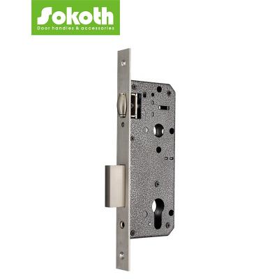 China Modern Wholesale Stainless Steel Panel With Zinc Bolt Mortise Door Locks For Middle East Market for sale