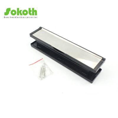 China Modern Letter Plate Mailbox Polished Stainless Steel Door Box MI Silver Upvc Handle for sale