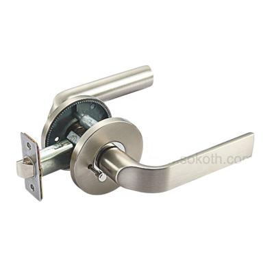 China Modern Tubular Lever Lock Door Handle Entry Door Handle for KOREA, USA for sale