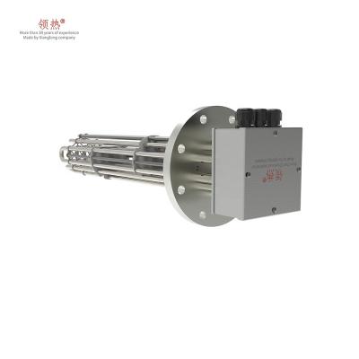 China DN125 11.25KW Industrial Industrial Flanged Tubular Immersion Oil Heaters for sale