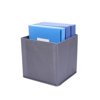 China Sustainable Collapsible Nonwoven Fabric Storage Cube Bin Customized Storage Box Multiple Size Colors for sale