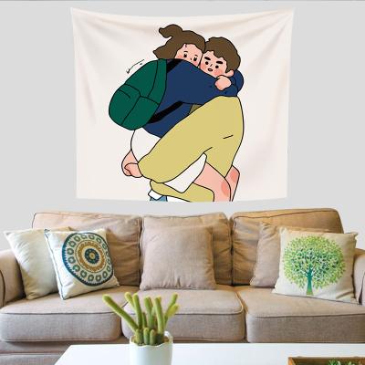 China Minimalist Custom Design 1 PC Tapestry Anime Wall Hanging Tapestry Cartoon Tapestry Accepted for sale