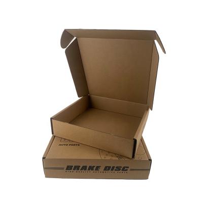 China Recyclable OEM Corrugated Automotive Brake Disc Spare Parts Packaging Custom Shipping Boxes for sale