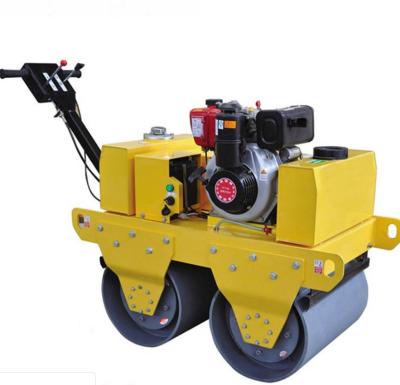 China Construction worksÂ   1 Ton Driving Roller Hand Push Small Compactor Small Road Roller Single Drum Mini Road Roller for sale