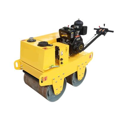 China Construction worksÂ   Small Vibratory Road Roller Price 560kg Walk Behind Hydraulic Double Drum Road Roller Compactor for sale