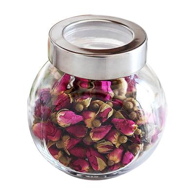 China Freshness Preservation Wholesale Screw Lid Glass Storage Spice Jar Food Storage Container Glass Jar for sale