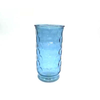 China Best quality 185mm tall minimalist clear glass flower vase for home decoration for sale