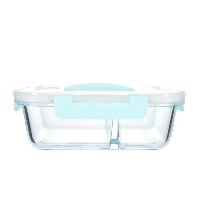 China Freshness Preservation Amazon Pyrex Glass Food Storage Container Lid Borosilicate Glass Vacuum Bento Airtight Lunch Box for sale