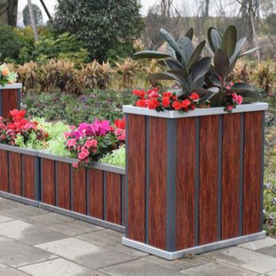 China Modern Garden Outdoor Planters / Square Planter Aluminum Box for sale