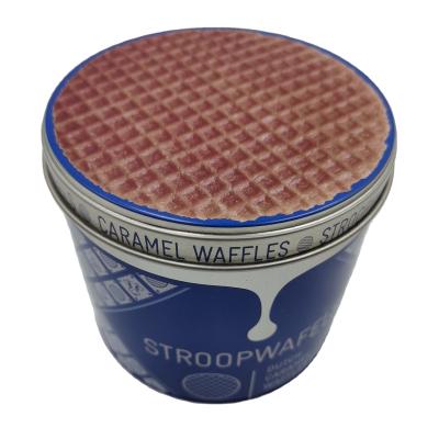 China Wholesale High Quality Food Custom Printed Metal Chocolate Empty Biscuit Tin Can Packaging Cylindrical Biscuit Box for sale