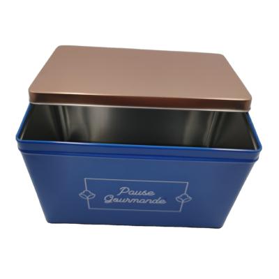 China Wholesale 2022 new custom square food biscuit tin box metal tin containers for sale