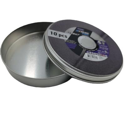 China Hot Selling Round Tin Box Food Candy Tin Box Christmas Special Shaped Tin Box for sale