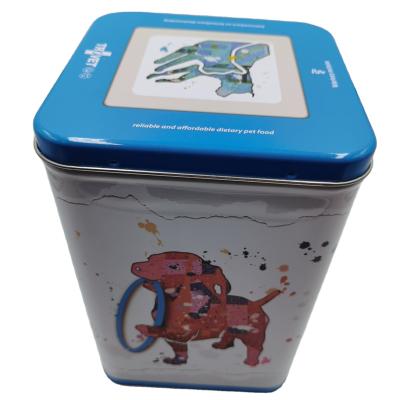 China Hot Selling Food Promotion Gifts Packaging Rectangular Tin Box Candy Cute Kids for sale