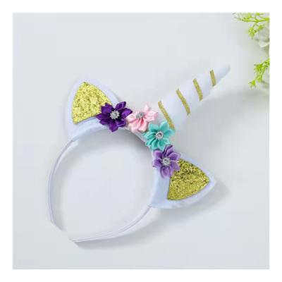 China Creative and Funny Unicorn Amazon Headband Sells Cute Horn Headband Halloween Party Children's Show 008 for sale