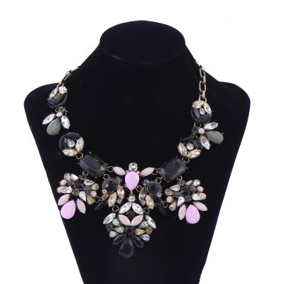 China 2021 Custom Necklace Jewelry Casual/Sporty Wedding Bohemia Crystal Turquoise Necklaces for sale