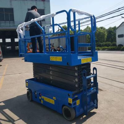 China 300kg Hotels Fully Powered Electric Scissor Platform Self Propelled Lift For Sale for sale