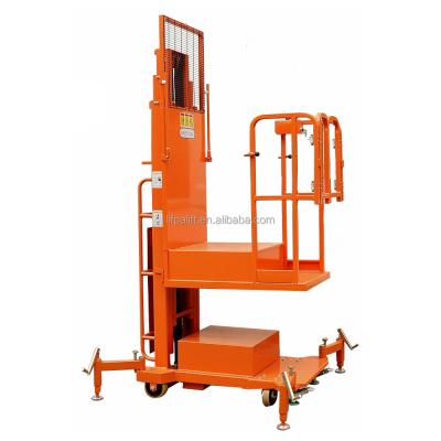 China Hotels 200kg Portable Electric Scissor Platform Semi Powered Order Picker for sale