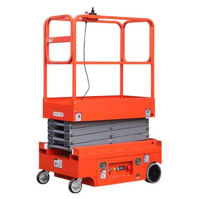 China Construction Material Stores 300kg Small Compact Hydraulic Scissor Lift for sale