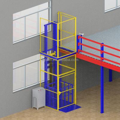 China Building Material Shops Warehouse 500kg Cargo Lift Retail Mezzanine Small Goods Lift for sale