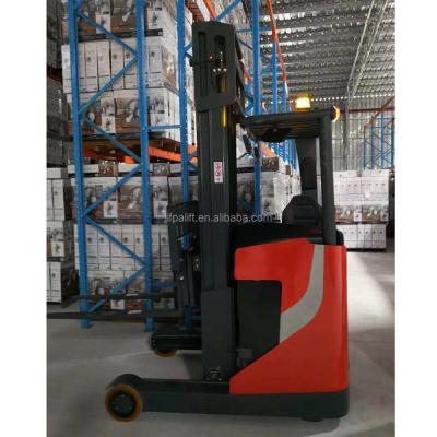 China Building Material Shops Heavy Duty Battery Powered 2.0tons Stacker Electric Reach Truck For Sale for sale