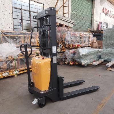 China Hydraulic Machinery Repair Shops 2000kg Hand Pallet Stacker Battery Semi Electric for sale