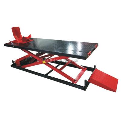 China Building Material Shops 600kg Portable Hydraulic Electric Motorcycle Lift Table for sale