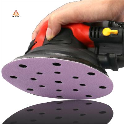 China Durable Purple Clean Sanding Sanding Disc Squeak 400 With Hook And Loop Backing for sale