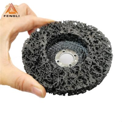 China 115X14X22 Cup Wheel / Band Surface Polishing Disc With Fiberglass Backing for sale